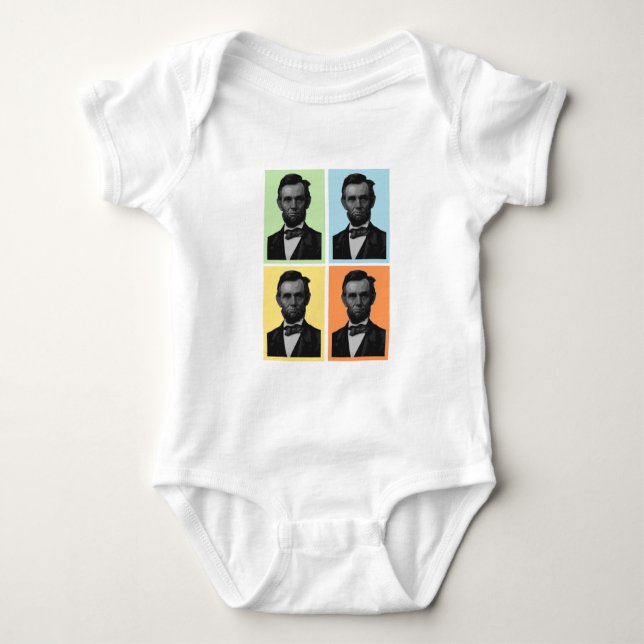 Abraham Lincoln Baby Strampler (Vorderseite)