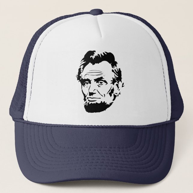Abraham Lincoln Baseball Cap Truckerkappe (Vorderseite)