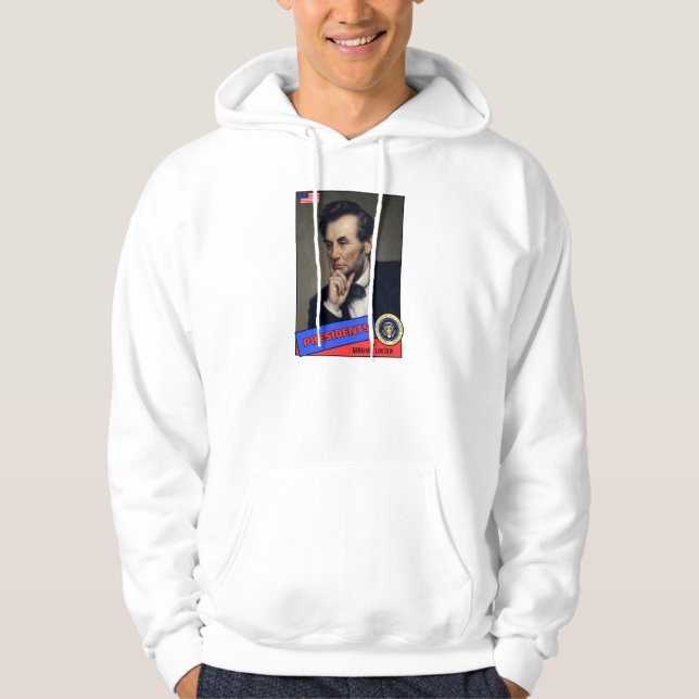 Abraham Lincoln Baseball Card Hoodie (Vorderseite)