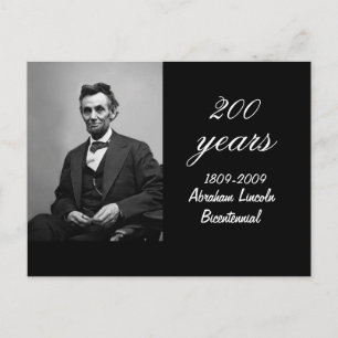 Abraham Lincoln Bicentennial Postkarte