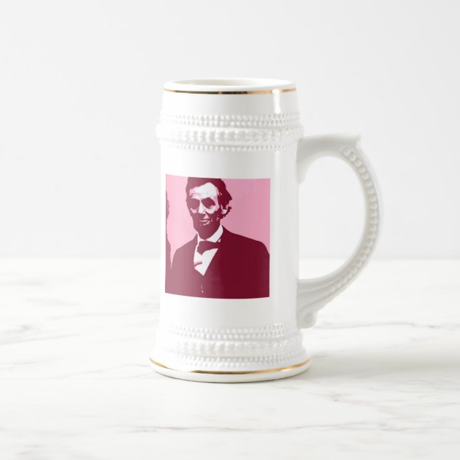 Abraham Lincoln Bierglas (Rechts)