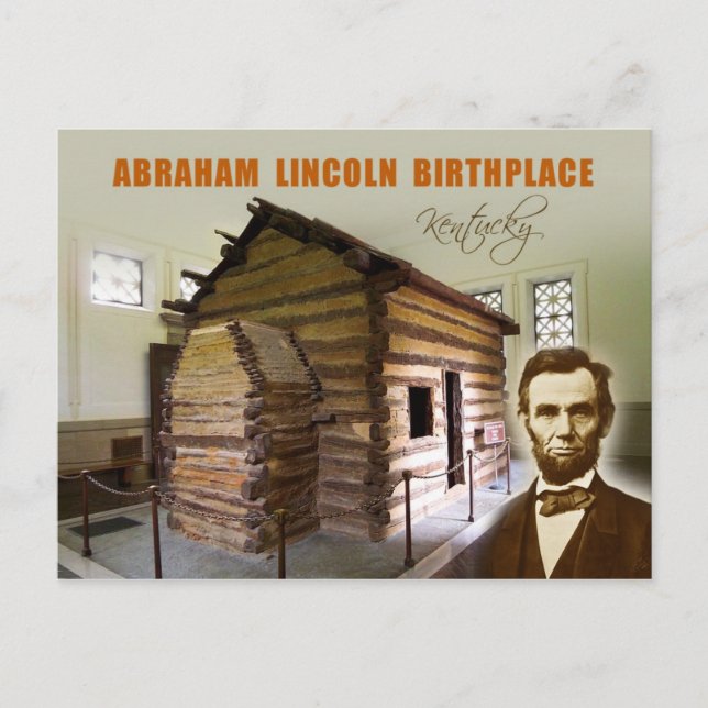 Abraham Lincoln Birthplace NHP, Kentucky Postkarte (Vorderseite)