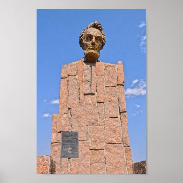 Abraham Lincoln Bust, Wyoming Poster (Vorne)