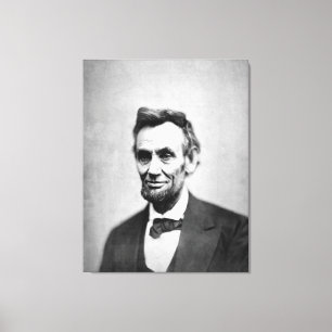 ABRAHAM LINCOLN Daguereotype von Alexander Gardner Leinwanddruck