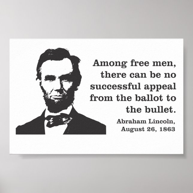 Abraham Lincoln Democracy Poster (Vorne)