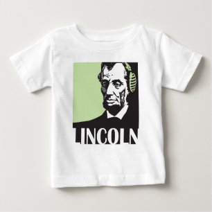Abraham Lincoln, der Musik hört Baby T-shirt