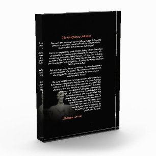 Abraham Lincoln - Die Rede von Gettysburg Fotoblock