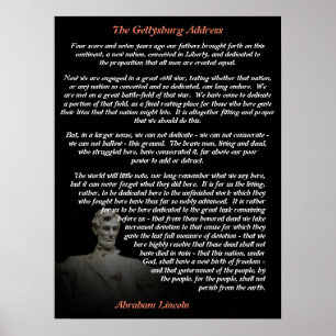 Abraham Lincoln - Die Rede von Gettysburg Poster