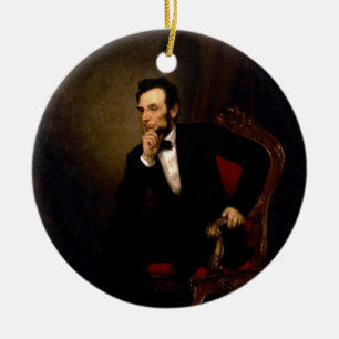 Abraham Lincoln durch George Peter Alexander Healy Keramikornament