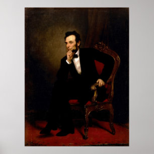 Abraham Lincoln durch George Peter Alexander Healy Poster