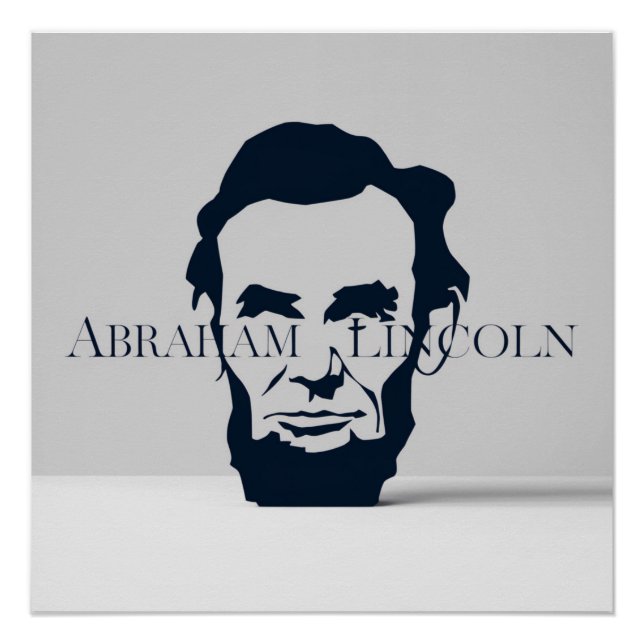 Abraham Lincoln Elegance Serif Typografie Poster (Vorderseite)