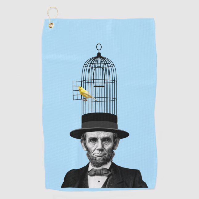 Abraham Lincoln Erklärung zur Präsidentschaftswahl Golfhandtuch (Vorderseite)