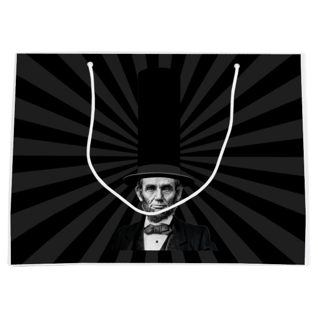 Abraham Lincoln Erklärung zur Präsidentschaftswahl Große Geschenktüte (Vorderseite)
