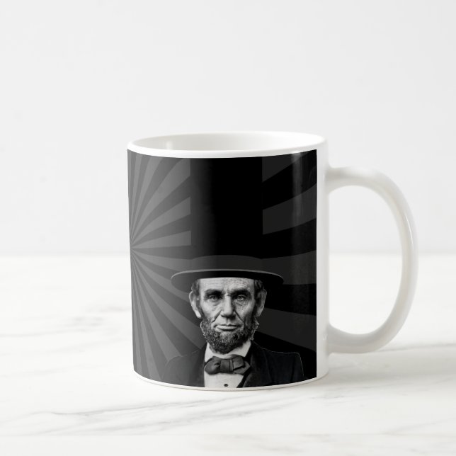 Abraham Lincoln Erklärung zur Präsidentschaftswahl Kaffeetasse (Rechts)