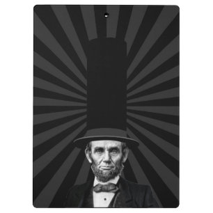 Abraham Lincoln Erklärung zur Präsidentschaftswahl Klemmbrett