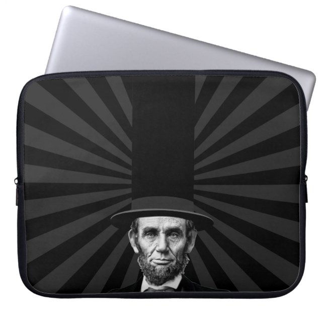 Abraham Lincoln Erklärung zur Präsidentschaftswahl Laptopschutzhülle (Vorderseite)