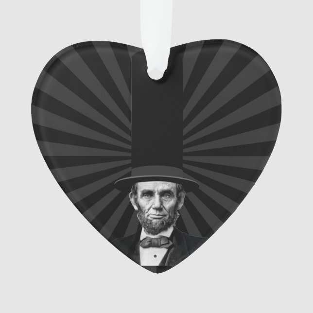 Abraham Lincoln Erklärung zur Präsidentschaftswahl Ornament (Vorderseite)