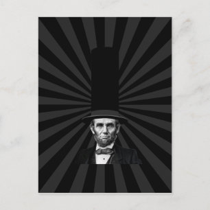 Abraham Lincoln Erklärung zur Präsidentschaftswahl Postkarte