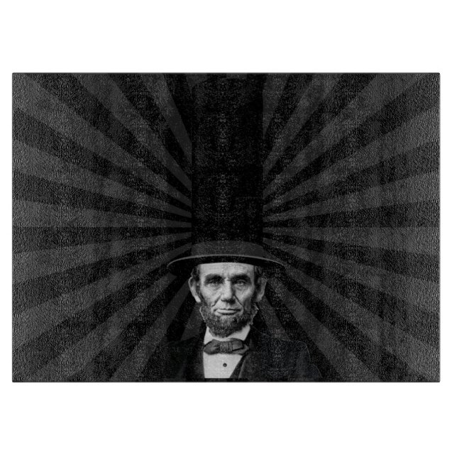 Abraham Lincoln Erklärung zur Präsidentschaftswahl Schneidebrett (Vorderseite)