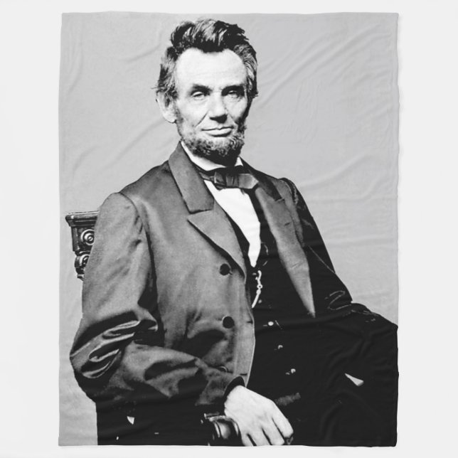 ABRAHAM LINCOLN FLEECEDECKE (Vorderseite)