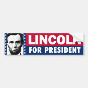 Abraham Lincoln For President Autoaufkleber