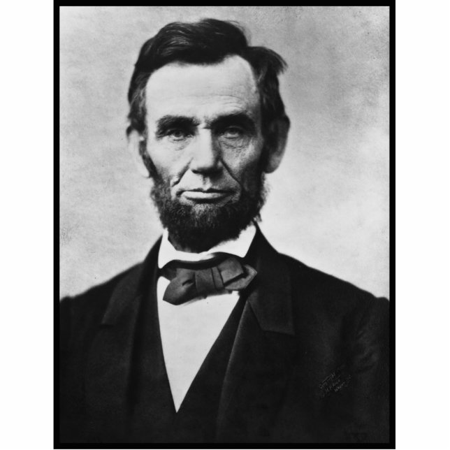 Abraham Lincoln, Fotoskulptur (Vorne)