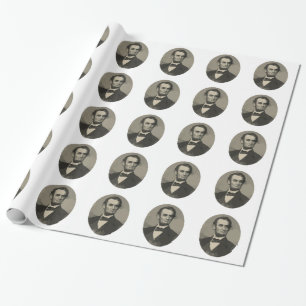 abraham lincoln geschenkpapier