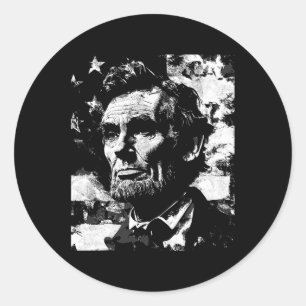 Abraham Lincoln Geschichtslehrer Präsident 4. J Runder Aufkleber