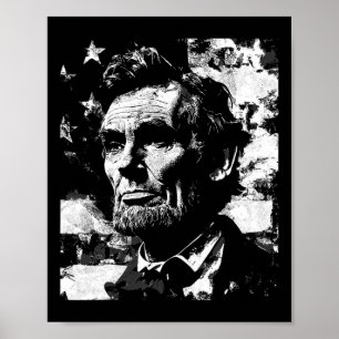 Abraham Lincoln Geschichtslehrer Präsident 4. Juli Poster