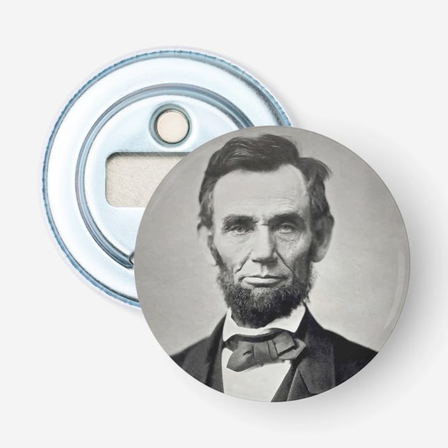 Abraham Lincoln Gettysburg Portrait Flaschenöffner (Vorderseite)
