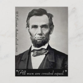 Abraham Lincoln Gettysburg Portrait Postkarte