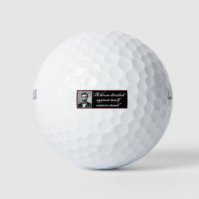 Abraham Lincoln Golfball (Vorderseite)