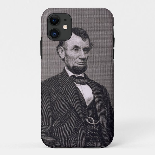 Abraham Lincoln, graviert von einer Fotografie Case-Mate iPhone Hülle (Rückseite)