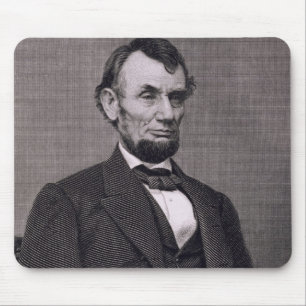 Abraham Lincoln, graviert von einer Fotografie Mousepad