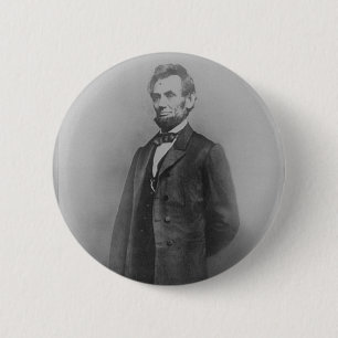 Abraham Lincoln, im Januar 1864 Button