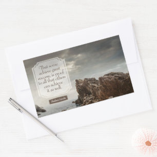 Abraham Lincoln Inspiration Zitat "Erfolg" Rechteckiger Aufkleber