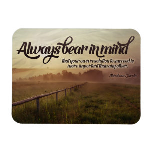 Abraham Lincoln Inspiration Zitat "Immer" Magnet