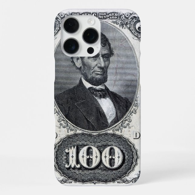 Abraham Lincoln  iPhone Hülle (Rückseite)