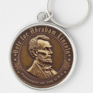 Abraham Lincoln Kampagne Button Schlüsselanhänger
