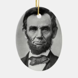 Abraham Lincoln Keramik Ornament