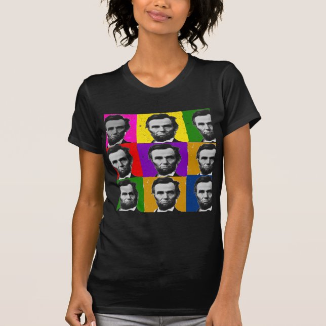 Abraham Lincoln-Kunst-Geschenke---Einzigartige 9 T-Shirt (Vorderseite)