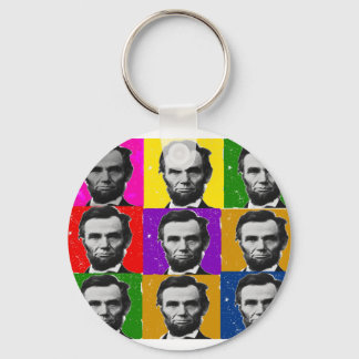 Abraham Lincoln Kunstgeschenke - Einzigartige 9 Fo Schlüsselanhänger