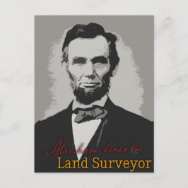 Abraham Lincoln Land Surveyor Postkarte
