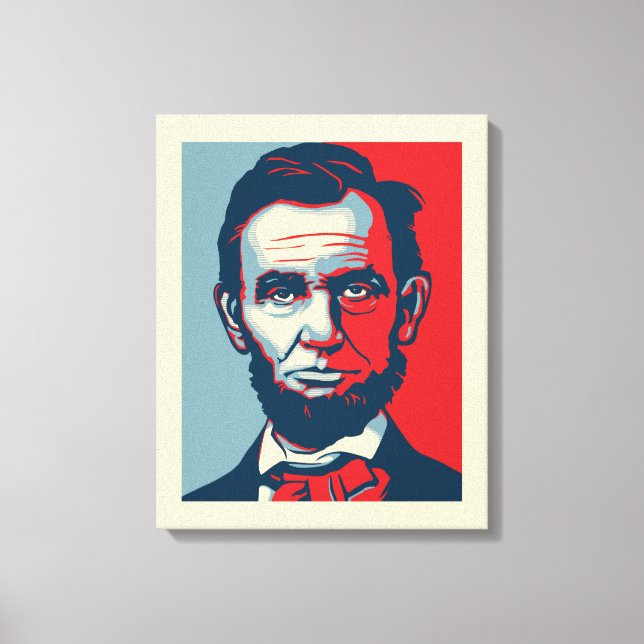 Abraham Lincoln Leinwand (Vorderseite)