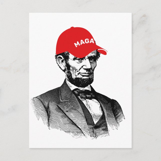 Abraham Lincoln MAGA Postcard Postkarte (Vorderseite)