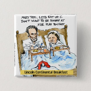 Abraham Lincoln & Mary Todd Frühstück im Bett Button