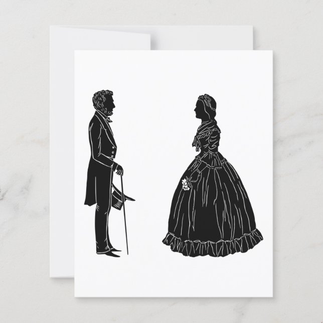 Abraham lincoln mary todd lincoln Silhouette (Vorderseite)