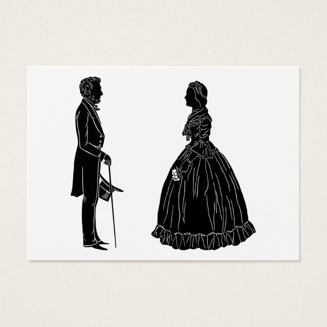 Abraham lincoln mary todd lincoln Silhouette (Vorderseite)