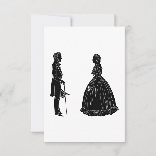 Abraham lincoln mary todd lincoln Silhouette (Vorderseite)