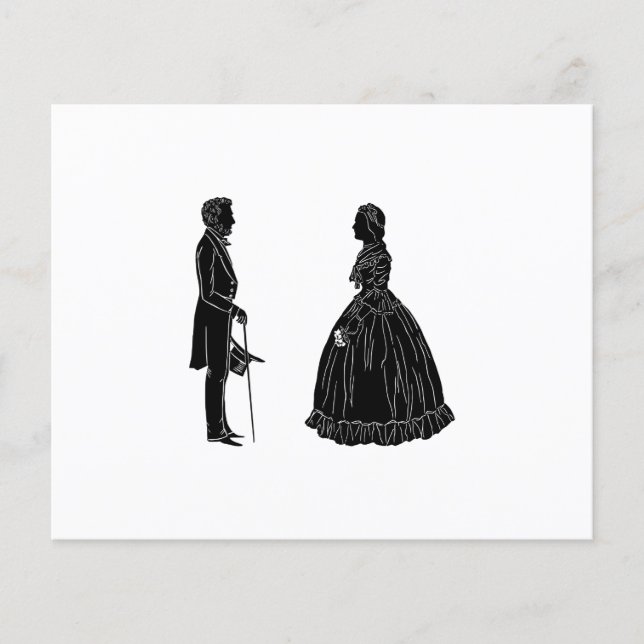 Abraham lincoln mary todd lincoln Silhouette (Vorderseite)